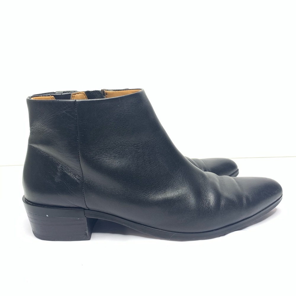 Coach Montana Black Leather Zip Boots Sz 8 - Picture 1 of 8
